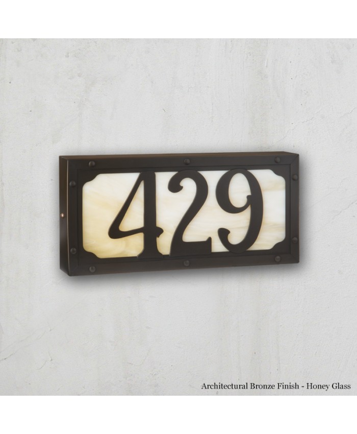 Small Willowglen Dr. Illuminated House Numbers - AFL10