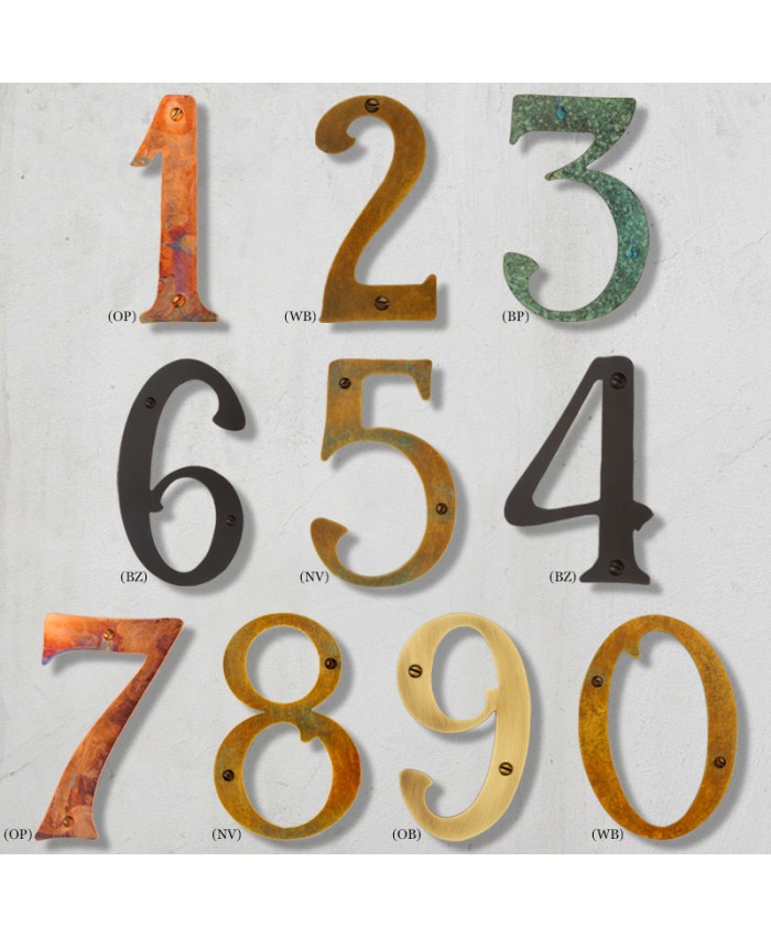 6 Inch Cutout House Numbers