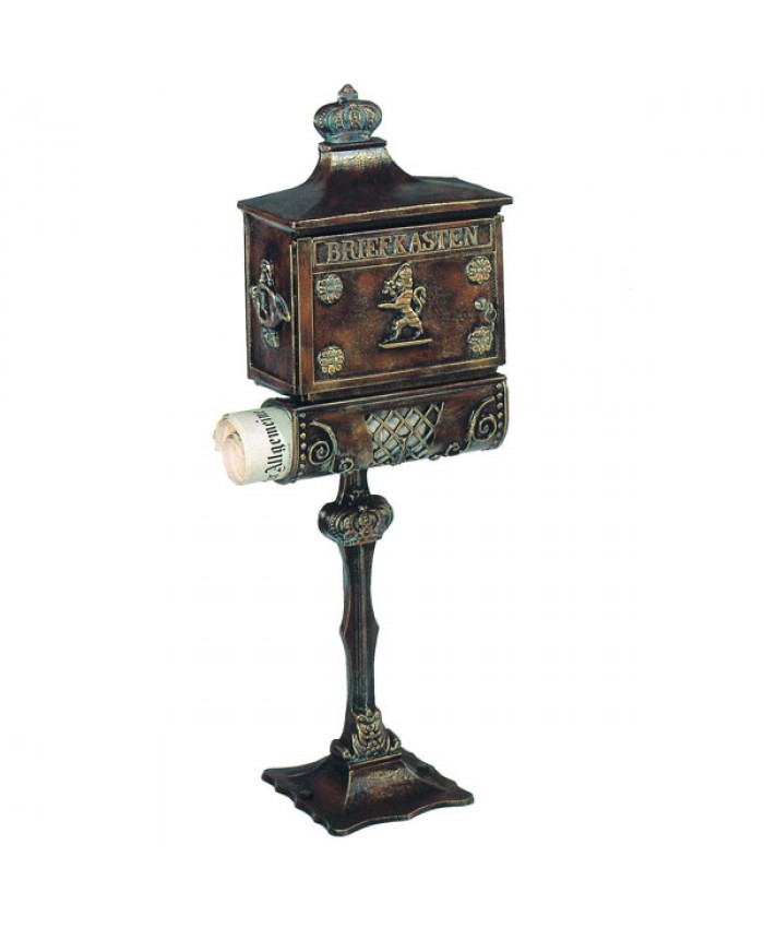 1628A Post Mounted Mailbox with Newspaper Holder