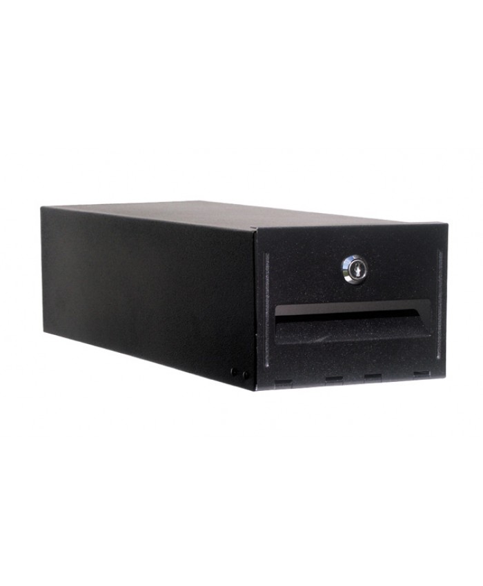 Locking insert for curbside mailboxes Black