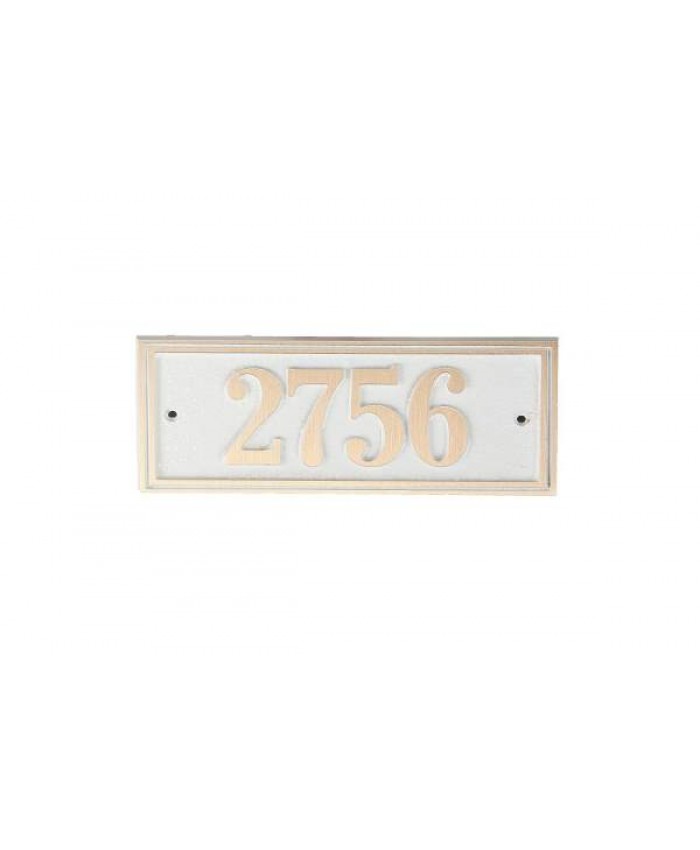 Majestic Elite Series Small Rectangle Address Plaque Solid Brass