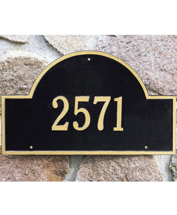 Arch Marker One Line Estate Wall Plaque